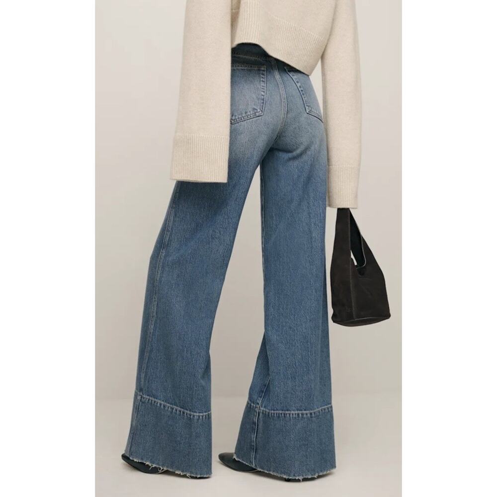 Reformation Penney High Rise Relaxed Wide Leg Jeans 28" Waist NEW $198 - Picture 2 of 16